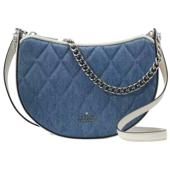 Kate Spade Carey Denim Zip Top Crossbody - Picture 9 of 14